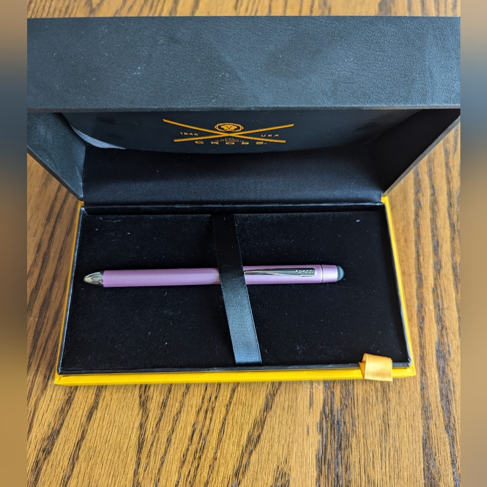CROSS TECH3+ FROSTY PINK MULTI-FUNCTION BLACK RED BP, PENCIL &